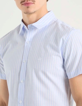 Camisa casual Aéropostale de algodón manga corta para hombre