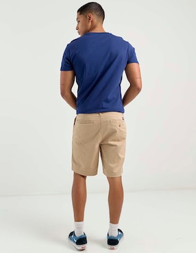 Bermuda Aéropostale de gabardina para hombre