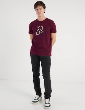 Jeans slim Aéropostale lavado obscuro para hombre