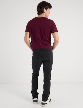 Jeans slim Aéropostale lavado obscuro para hombre