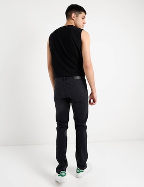 Jeans straight Aéropostale lavado obscuro para hombre