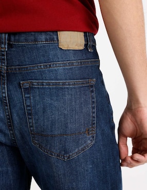 Jeans straight Aéropostale lavado obscuro para hombre