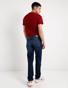 Jeans straight Aéropostale lavado obscuro para hombre