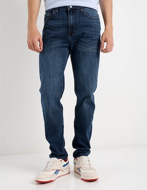 Jeans straight Aéropostale lavado stone wash para hombre