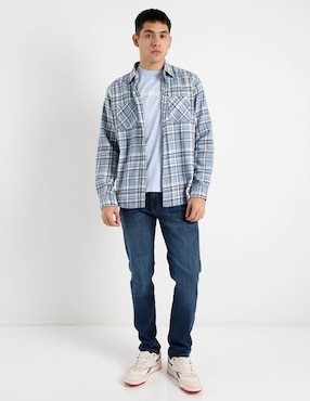 Jeans straight Aéropostale lavado stone wash para hombre