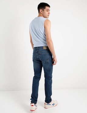 Jeans straight Aéropostale lavado stone wash para hombre