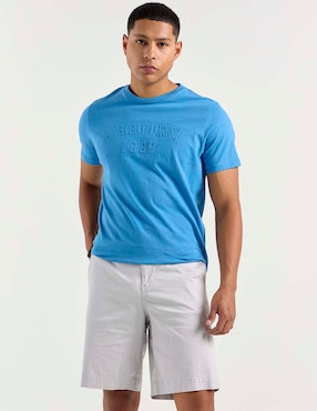 Bermuda Aéropostale de gabardina para hombre