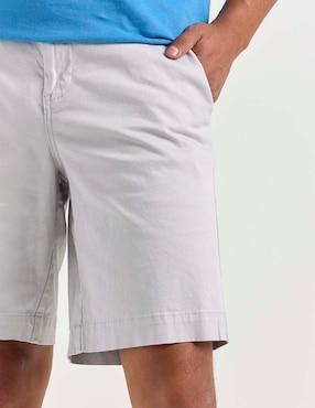 Bermuda Aéropostale de gabardina para hombre