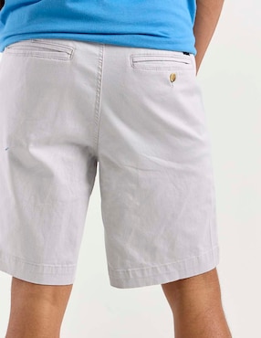 Bermuda Aéropostale de gabardina para hombre