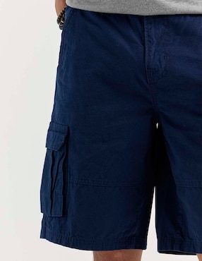 Bermuda Aéropostale de gabardina para hombre