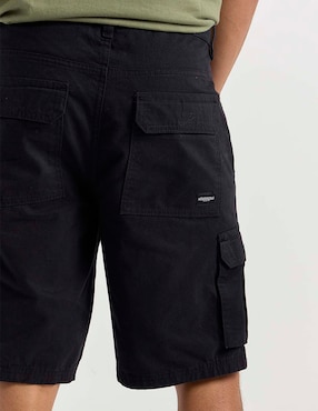 Bermuda Aéropostale de gabardina para hombre