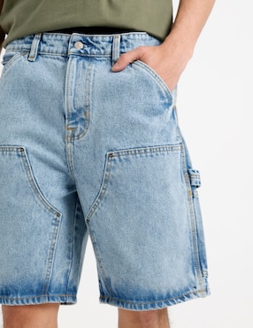 Bermuda Aéropostale de mezclilla para hombre