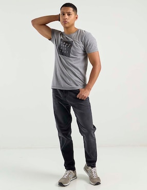 Jeans slim Aéropostale lavado stone wash para hombre