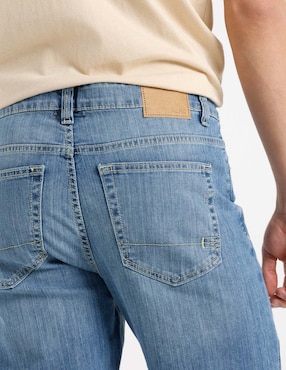 Jeans straight Aéropostale lavado bleach para hombre