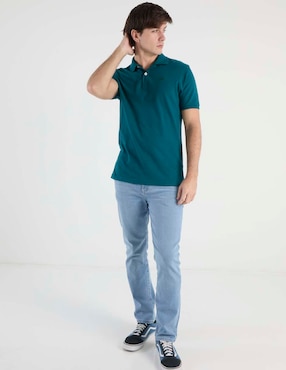 Jeans slim Aéropostale lavado stone wash para hombre