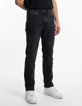 Jeans slim Aéropostale lavado obscuro para hombre