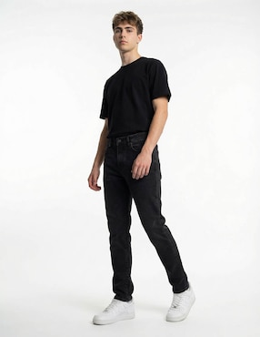 Jeans slim Aéropostale lavado obscuro para hombre