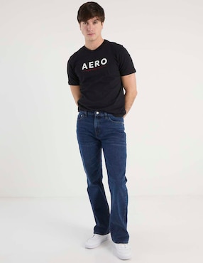 Jeans boot Aéropostale lavado whisker para hombre