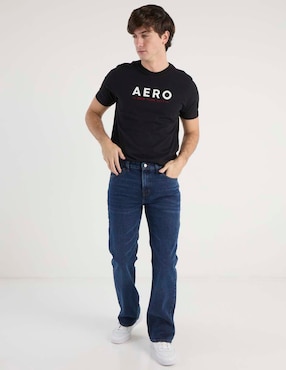 Jeans boot Aéropostale lavado whisker para hombre