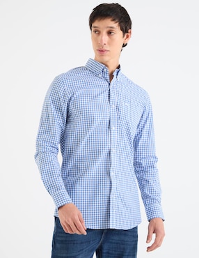 Camisa casual Aéropostale de algodón manga larga para hombre