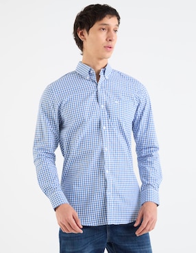 Camisa casual Aéropostale de algodón manga larga para hombre