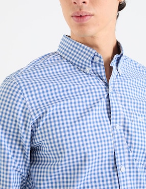 Camisa casual Aéropostale de algodón manga larga para hombre
