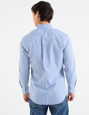 Camisa casual Aéropostale de algodón manga larga para hombre