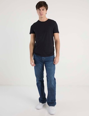 Jeans straight Aéropostale lavado whisker para hombre
