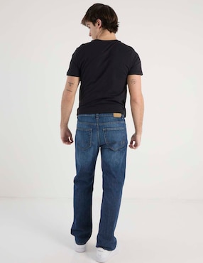 Jeans straight Aéropostale lavado whisker para hombre