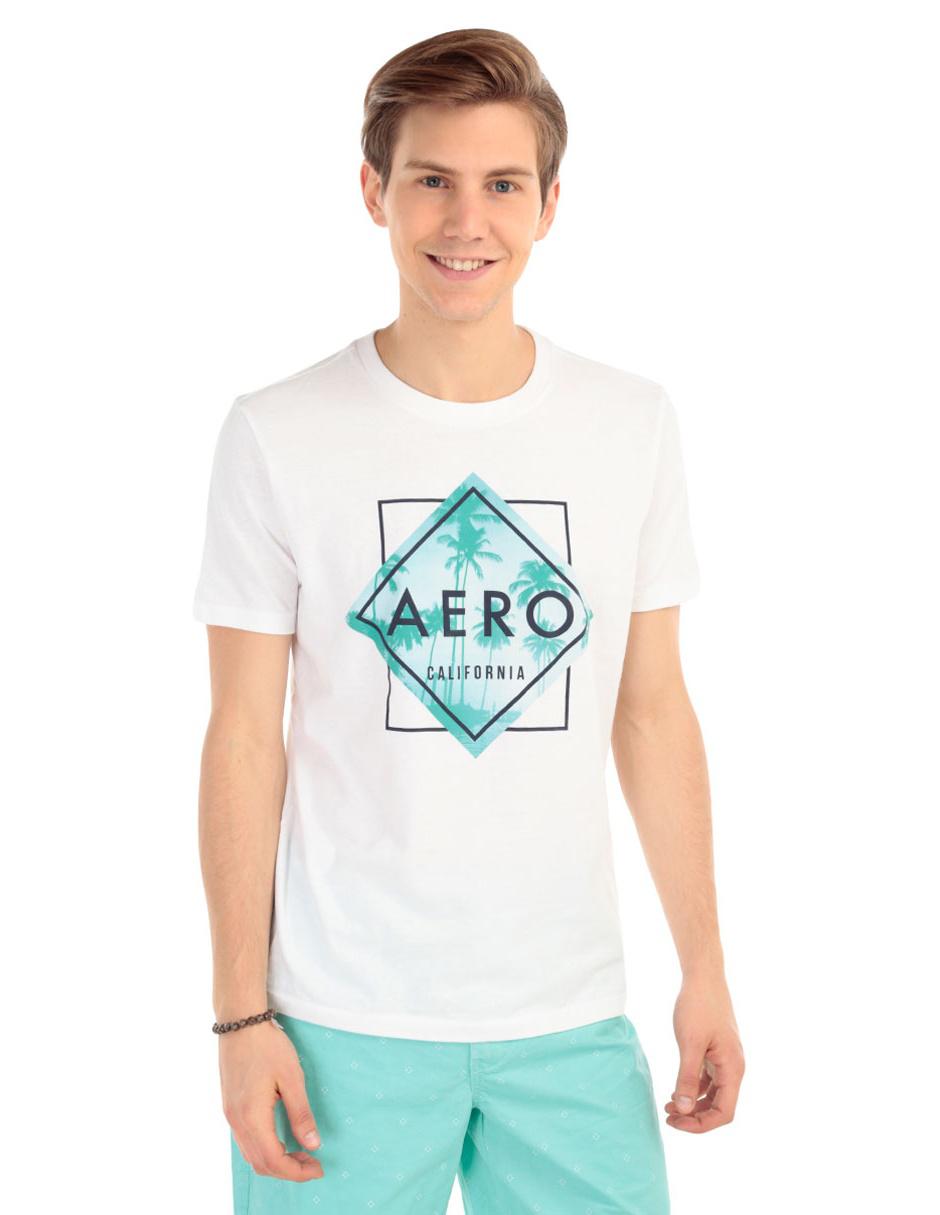 Playera Aéropostale cuello redondo algodón blanca en Liverpool