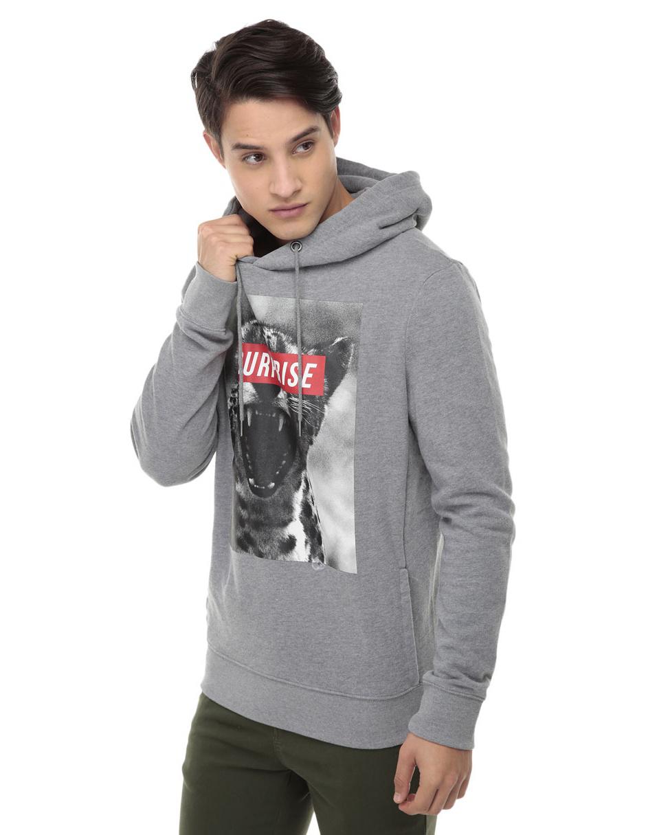 Sudadera Aéropostale cuello redondo gris jaspeada en Liverpool