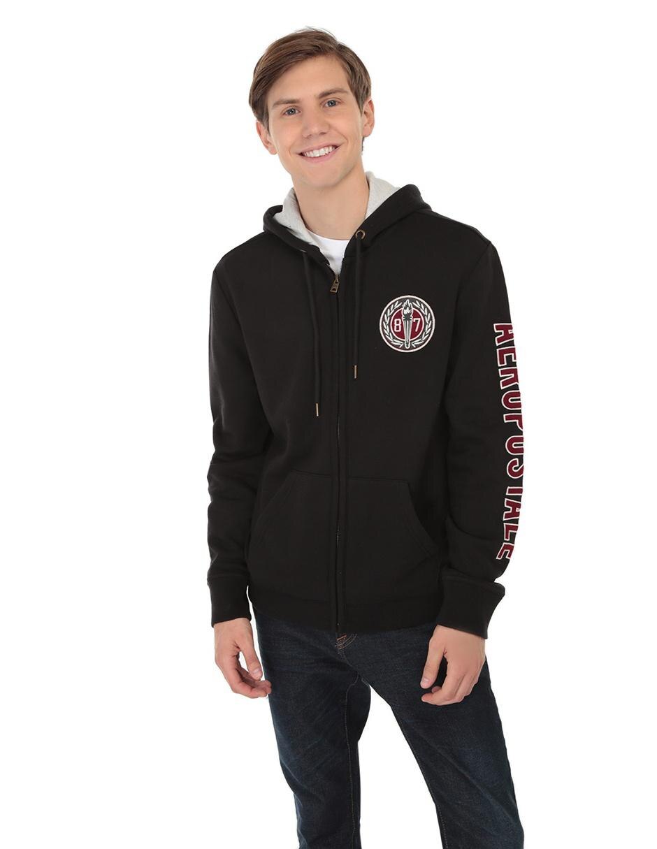 Sudadera Aéropostale algodón negra en Liverpool