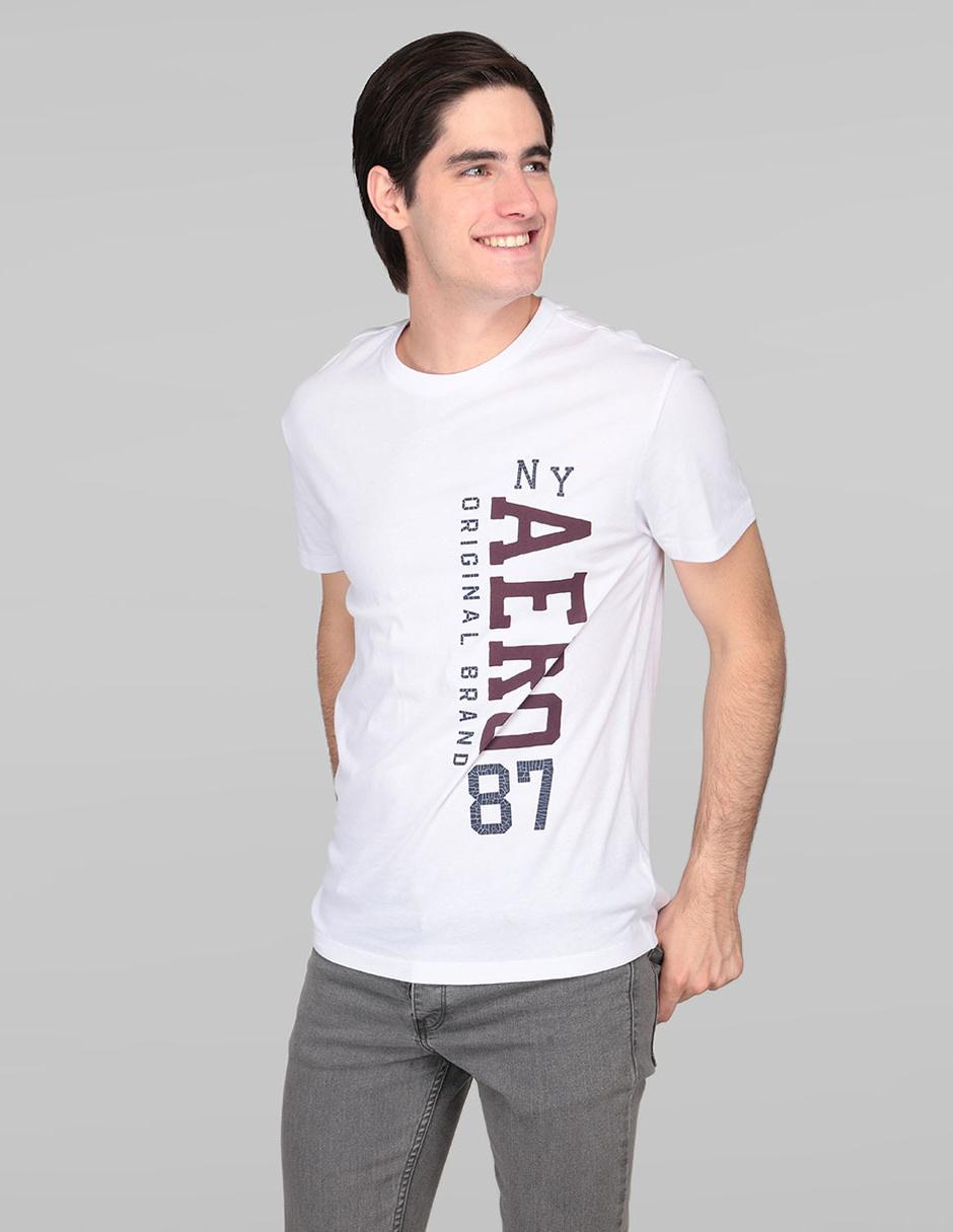 Playera Aéropostale corte regular fit cuello redondo blanca en Liverpool