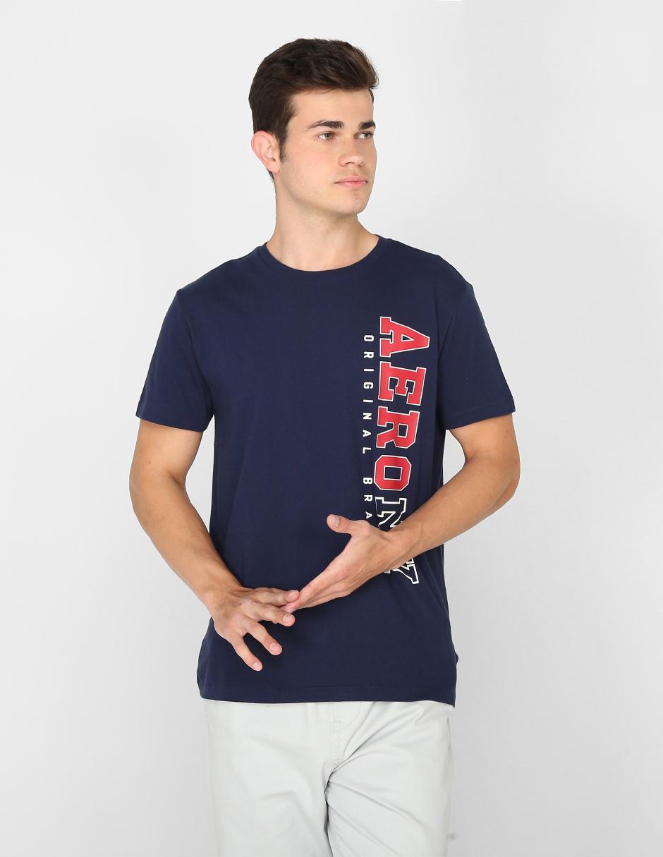 Playera Aéropostale cuello redondo azul marino estampada en Liverpool