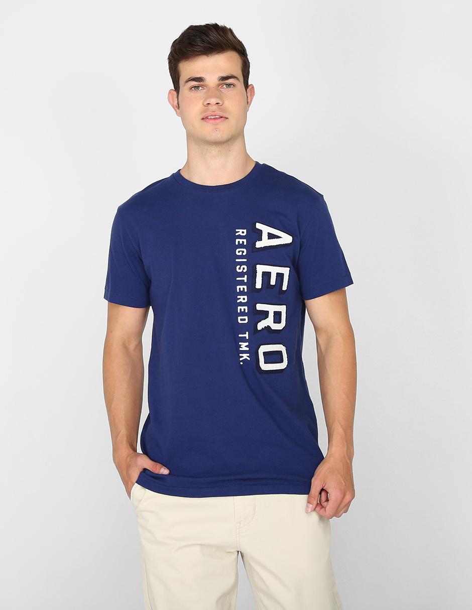 Playera Aéropostale cuello redondo azul estampada en Liverpool