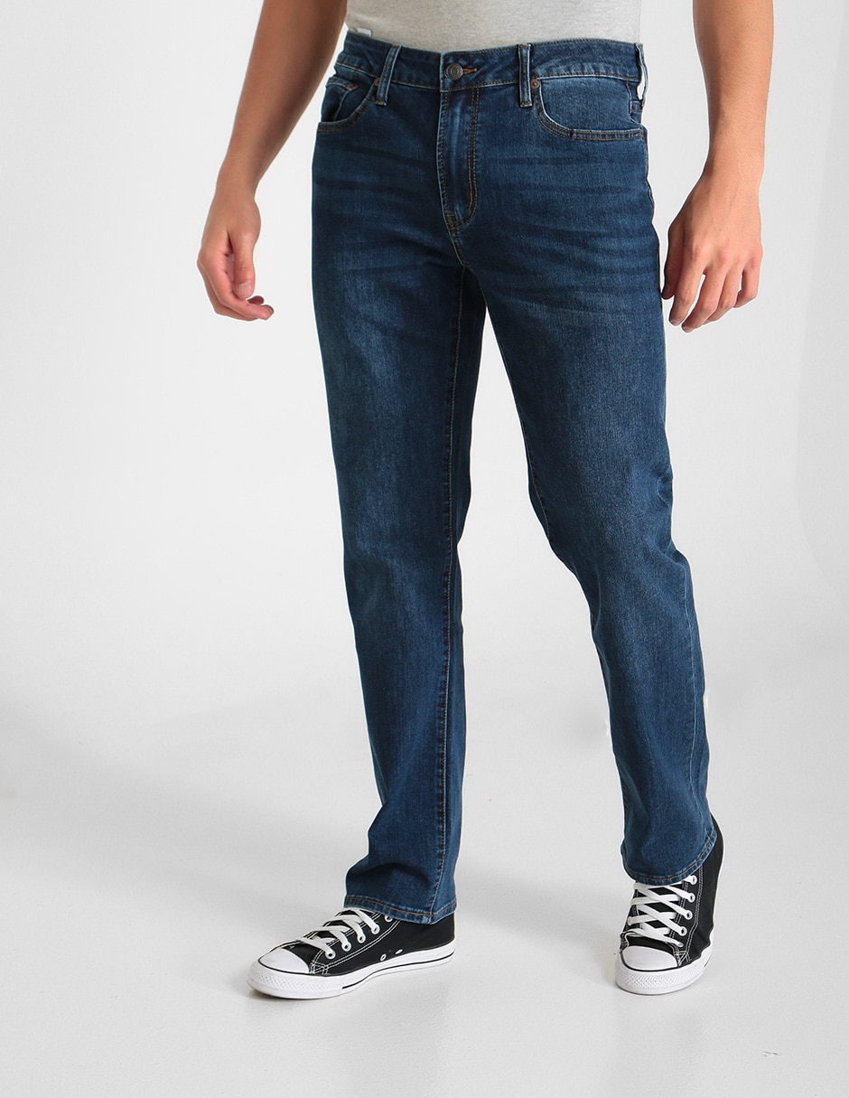 Jeans slim fit Aéropostale lavado obscuro para hombre en Liverpool