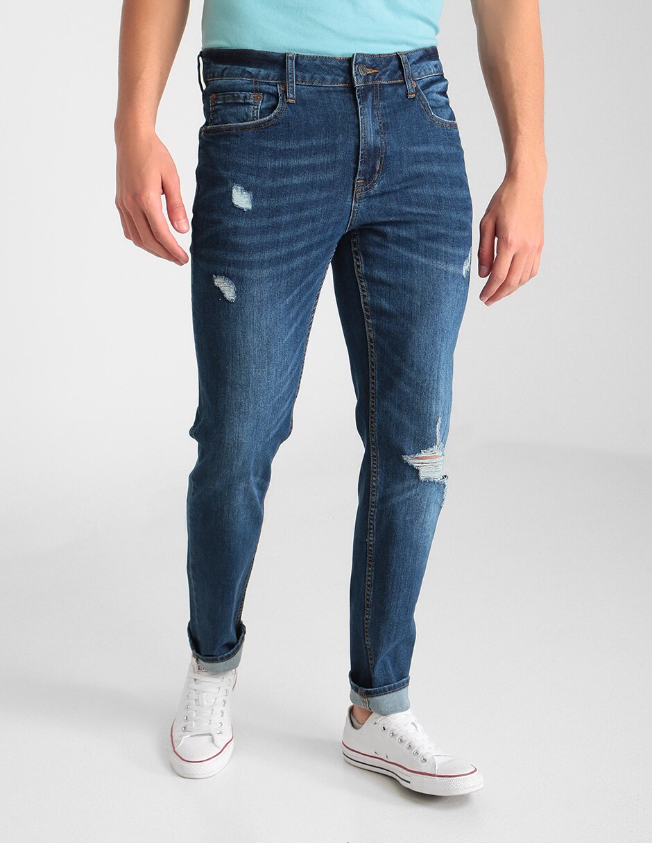 Jeans skinny Aéropostale lavado destruido para hombre en Liverpool