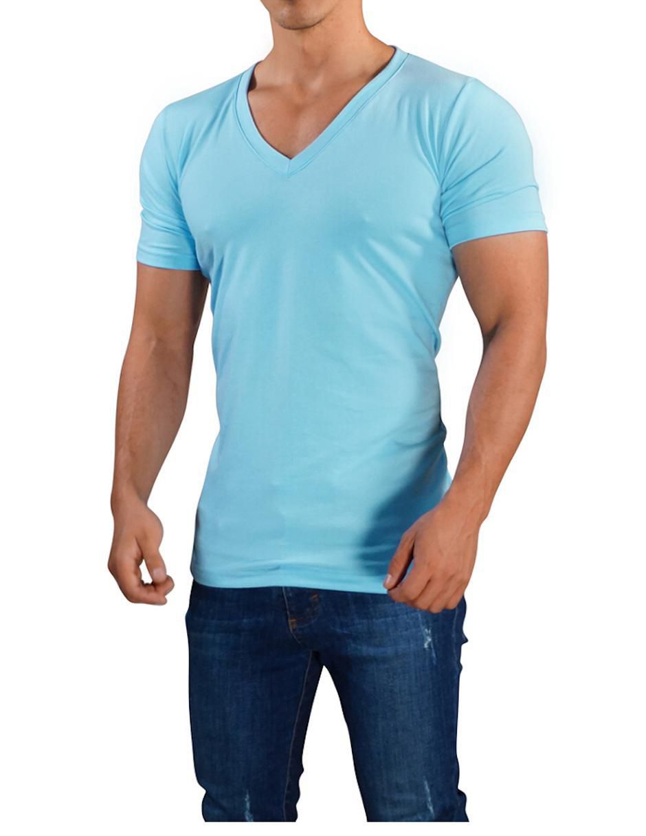 Playera cuello v para hombre