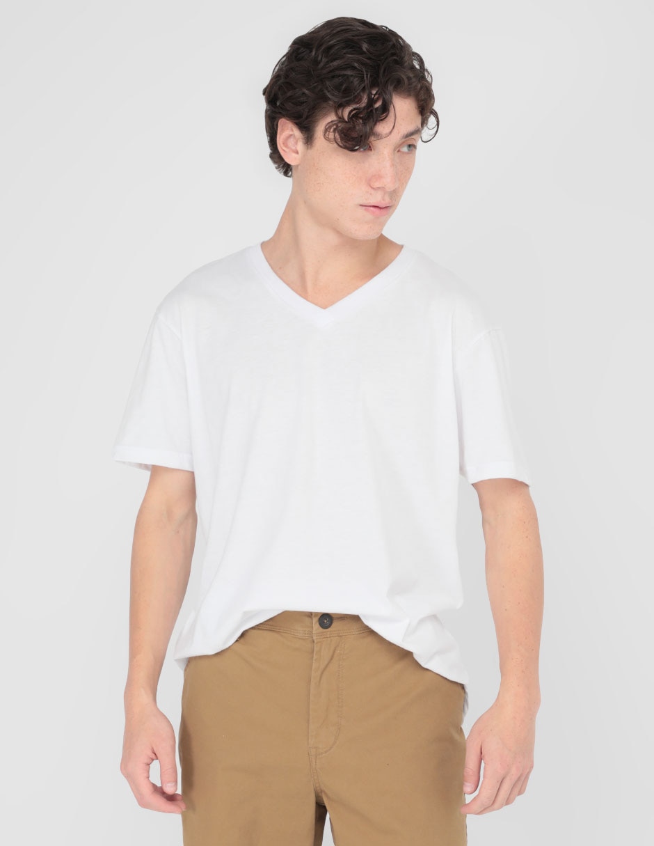 Playera cuello V para hombre Playera cuello V para hombre