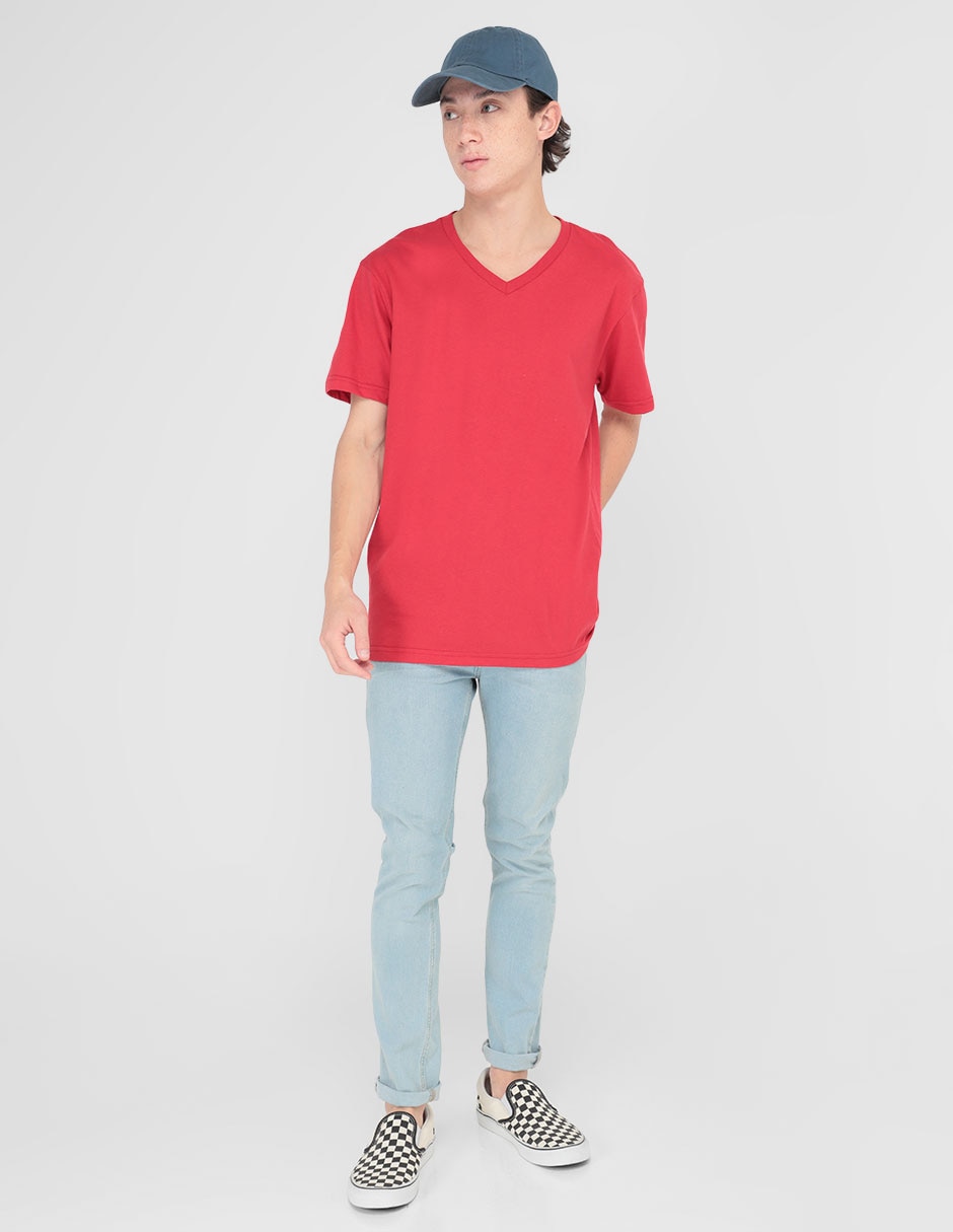 PLAYERA AERO 9874RE ALGODÓN, XG, ROJO