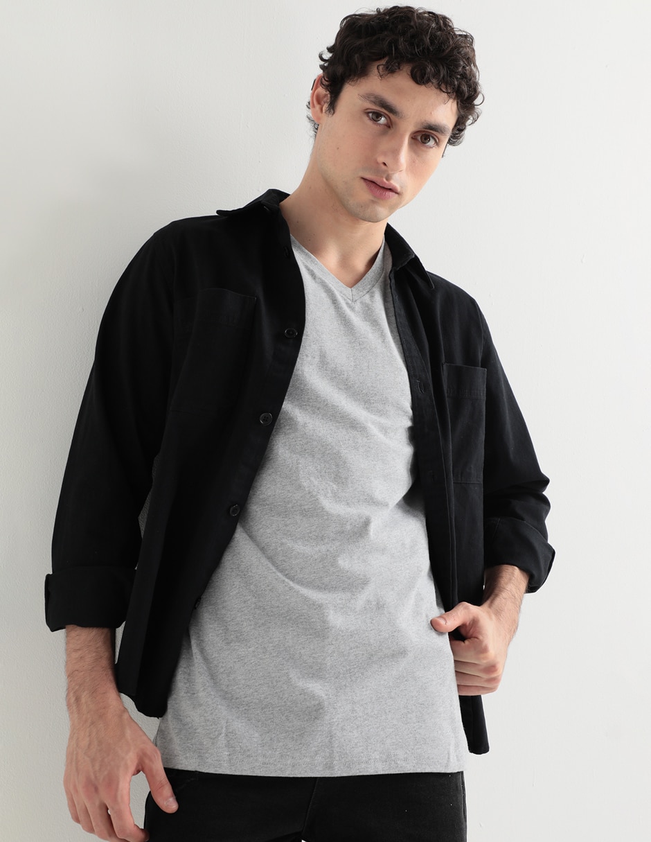 Playera cuello V para hombre Playera cuello V para hombre