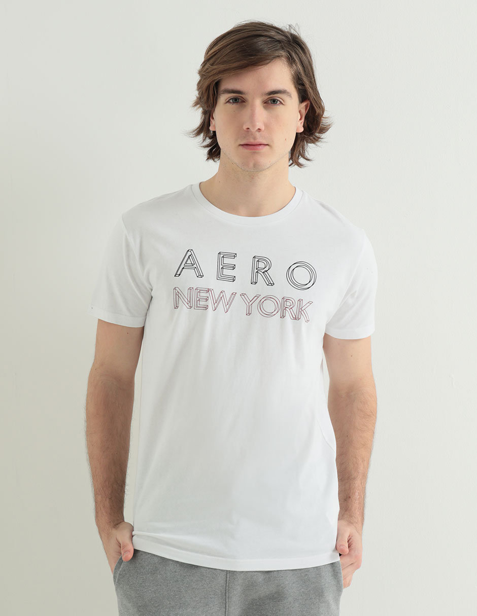 Playera A ropostale cuello redondo para hombre