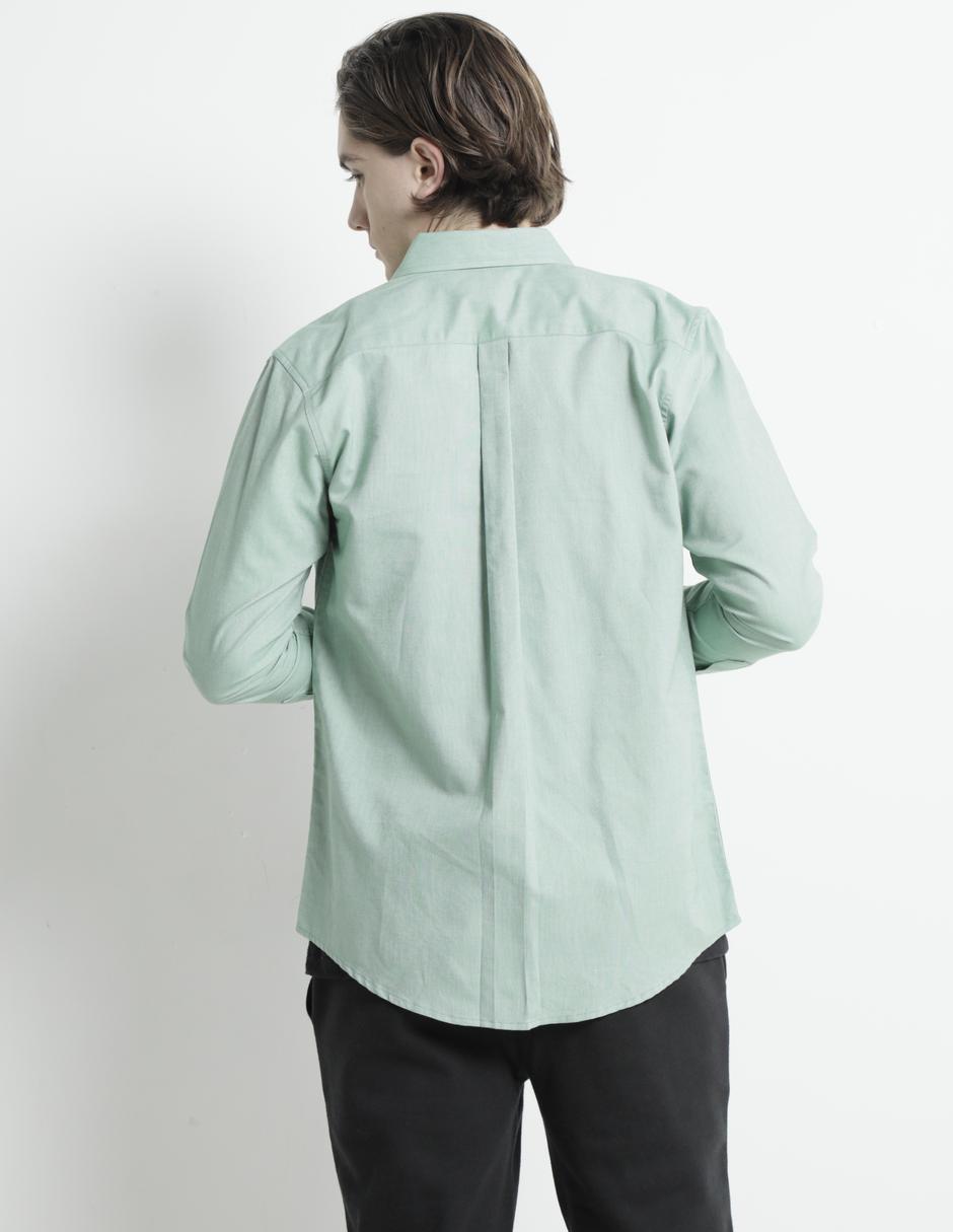Camisa casual de algodón manga larga para hombre 2