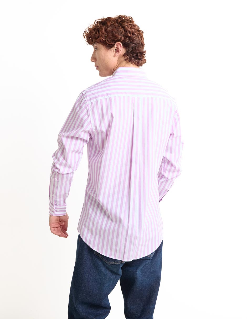 Camisa casual de algodón manga larga para hombre 2