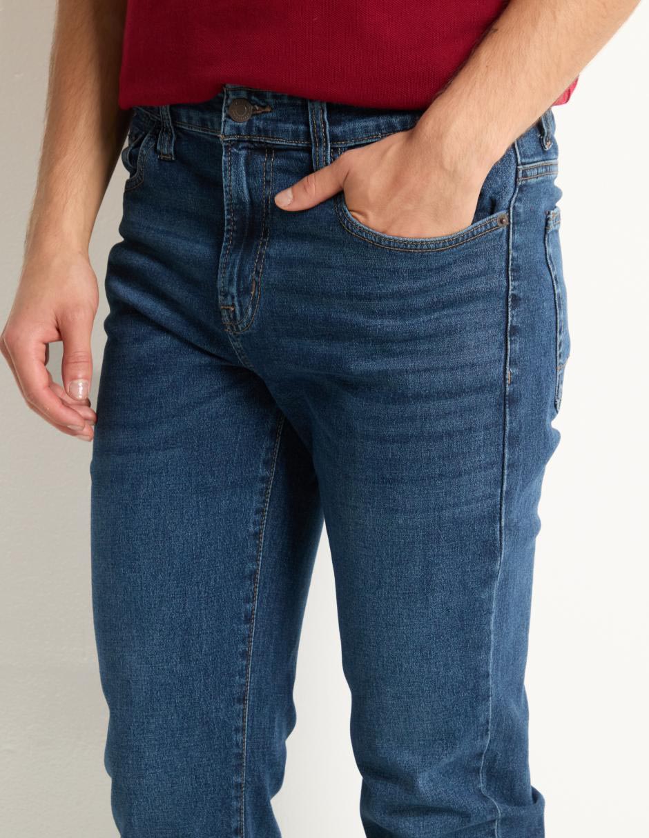 Jeans slim Aéropostale lavado obscuro para hombre 4