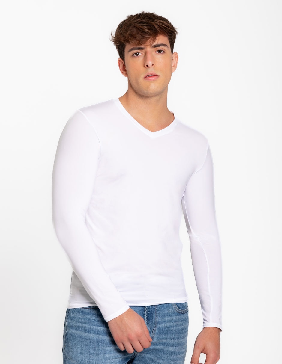 Playera cuello V para hombre Playera cuello V para hombre