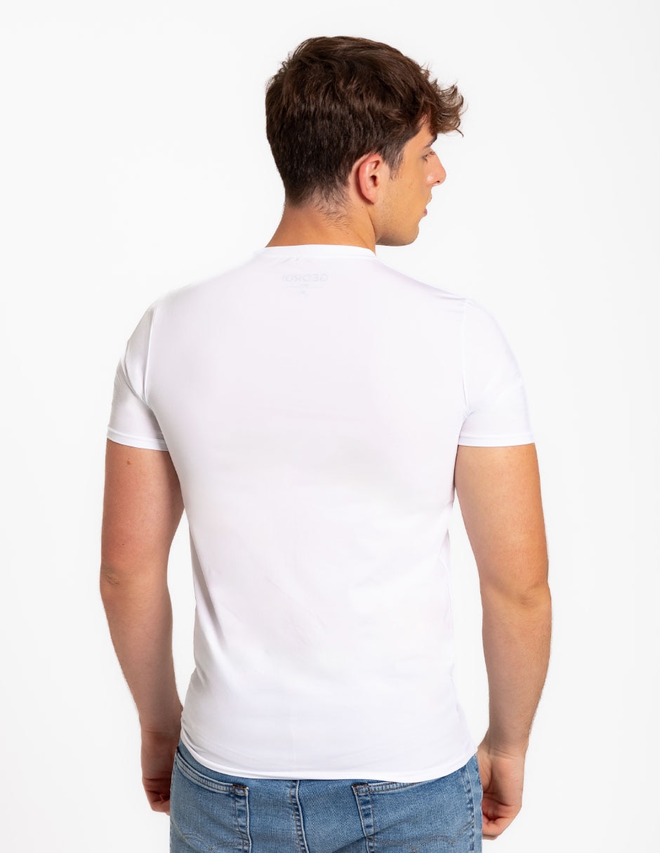 Playera cuello V para hombre 3