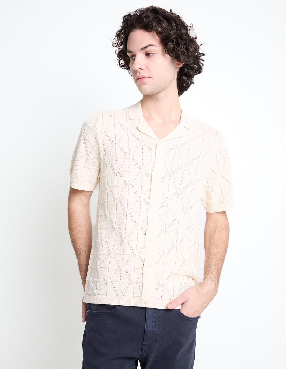 Camisa casual de algodón manga corta para hombre Camisa casual de algodón manga corta para hombre