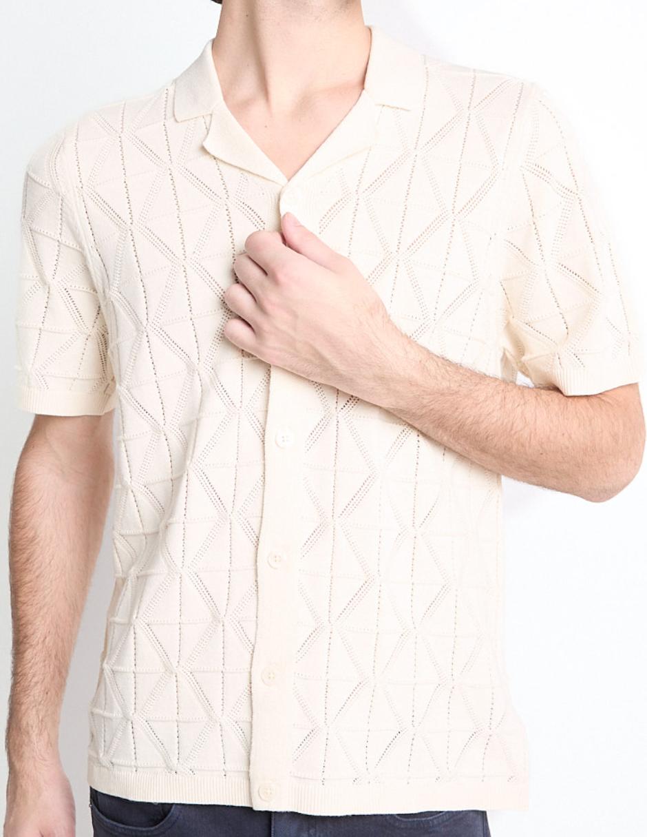 Camisa casual de algodón manga corta para hombre 4