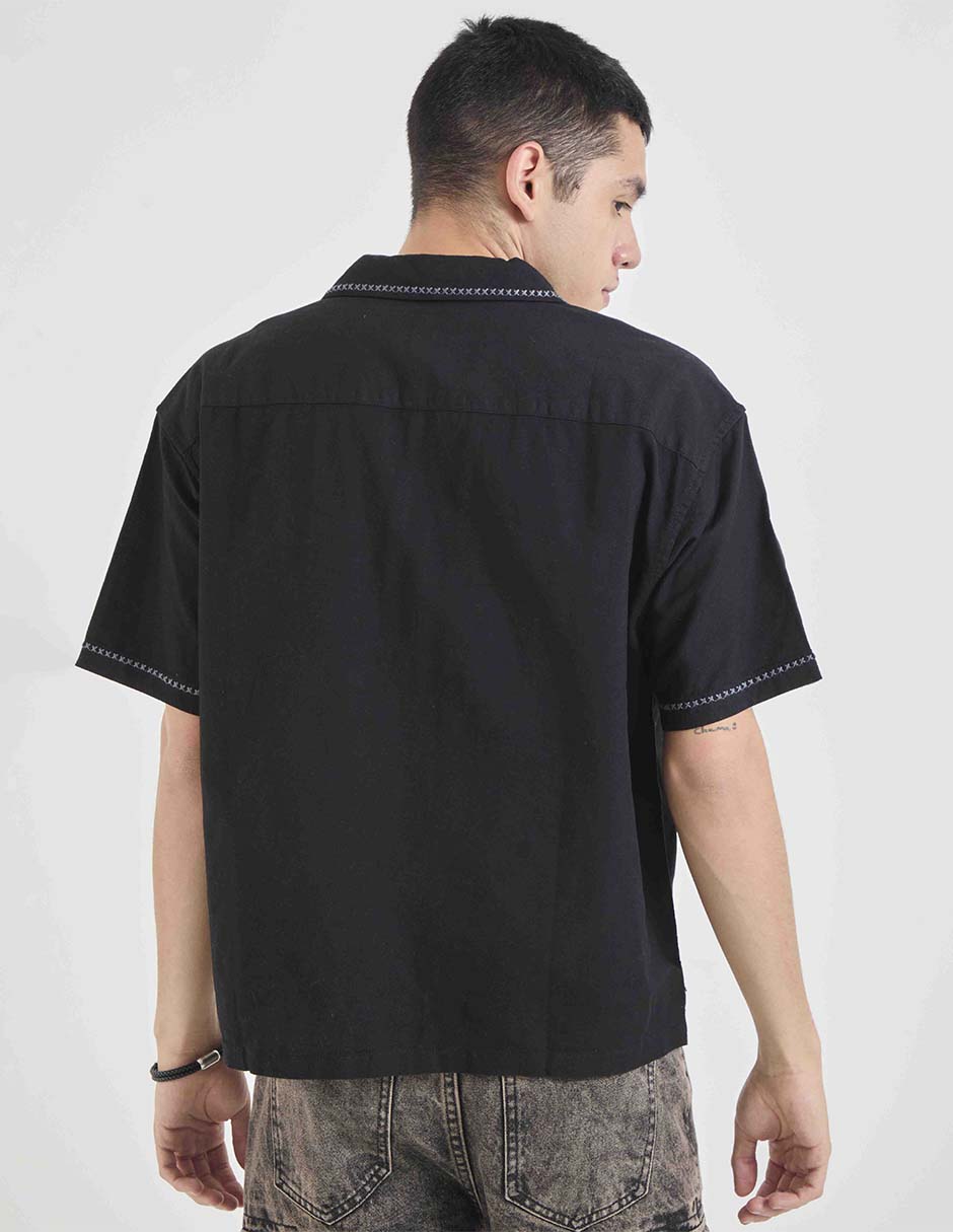 Camisa casual de algodón manga corta para hombre 2